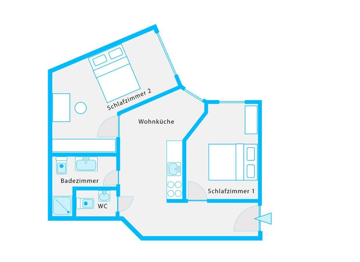 The Mierendorf Hinterhaus, 2 Bed Rooms Up To 4 People Berlín Exterior foto